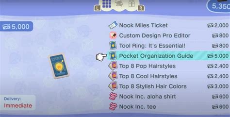 animal crossing pocket organization guide.